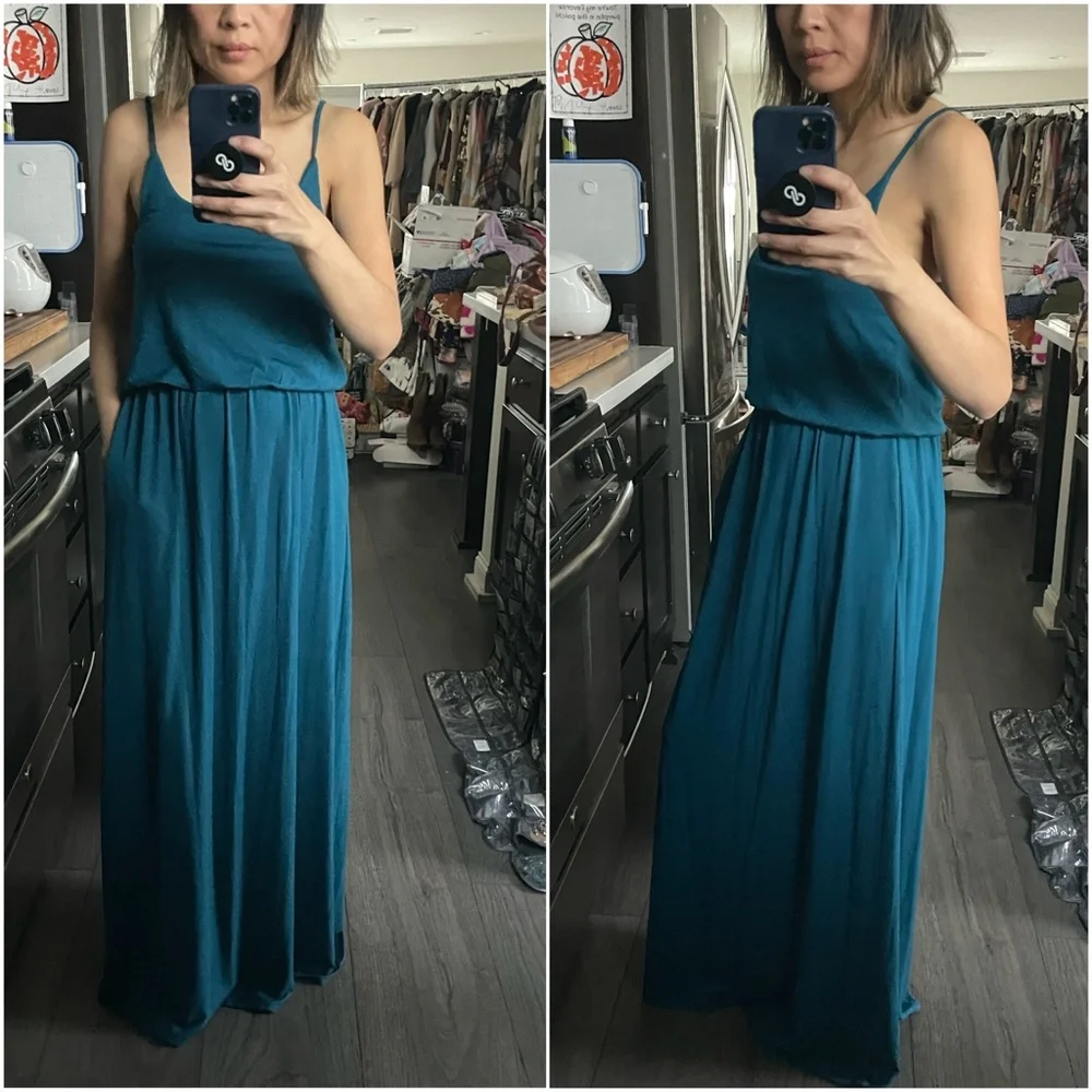 Boho Minimalist Cami Pocket Maxi Dress - Picture 5 of 11
